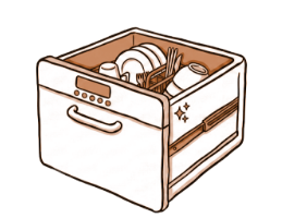 食器洗い乾燥機｜イラスト